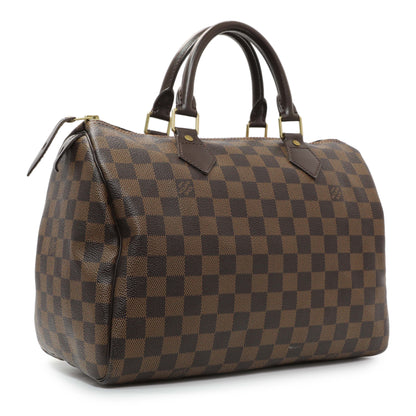 Exclusive Louis Vuitton Damier Ebene Speedy 30 — Side View