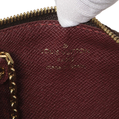 Exclusive Louis Vuitton Damier Ebene Scribe Affiche Key Pouch — Detail View