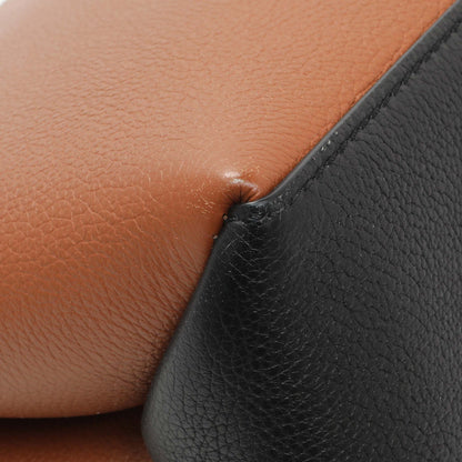 Exclusive Louis Vuitton Caramel Creme Black Soft Calfskin My Lockme Top Handle — Lifestyle View