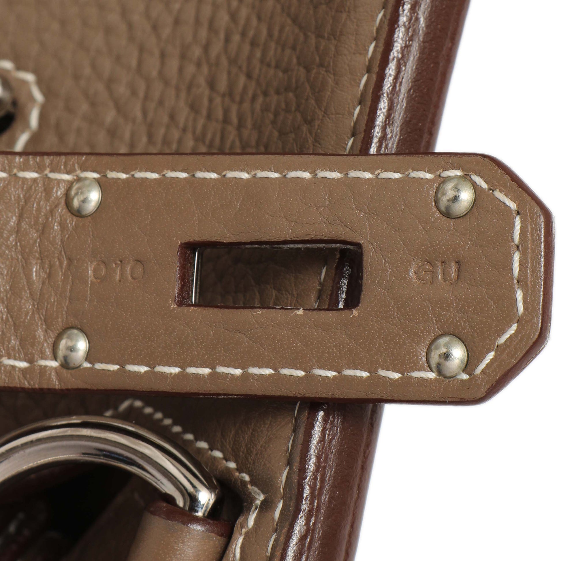 Exclusive Hermes Etoupe Taurillon Clemence Jypsiere 31 — Alternate View 9