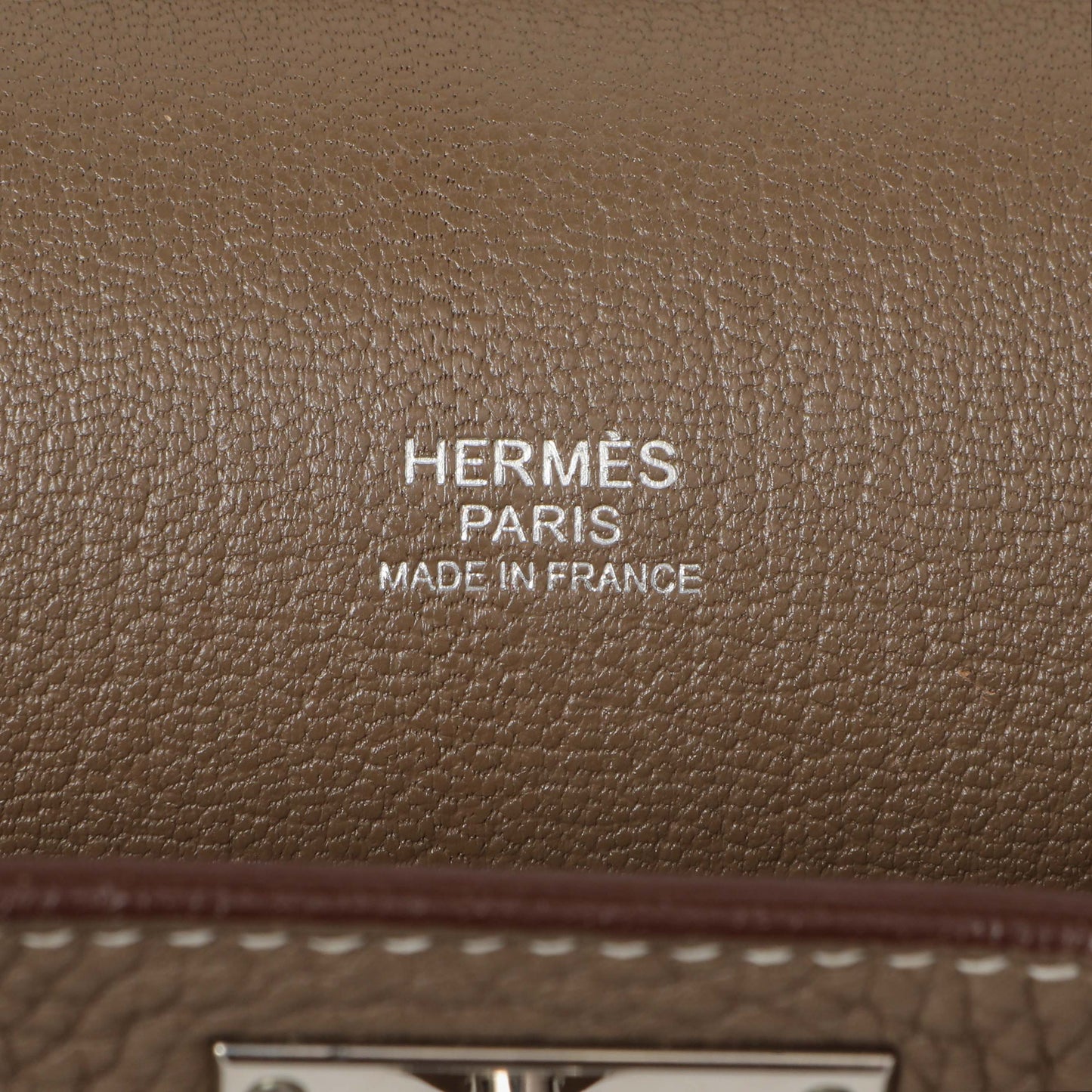 Exclusive Hermes Etoupe Taurillon Clemence Jypsiere 31 — Alternate View 10