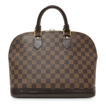 Exclusive Louis Vuitton Damier Ebene Alma PM — Front View