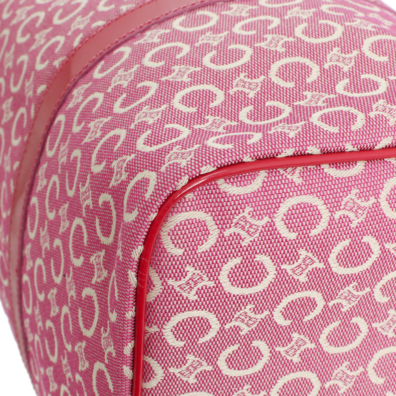 Exclusive Celine Pink Denim Macadam Boston Bag — Alternate View 9