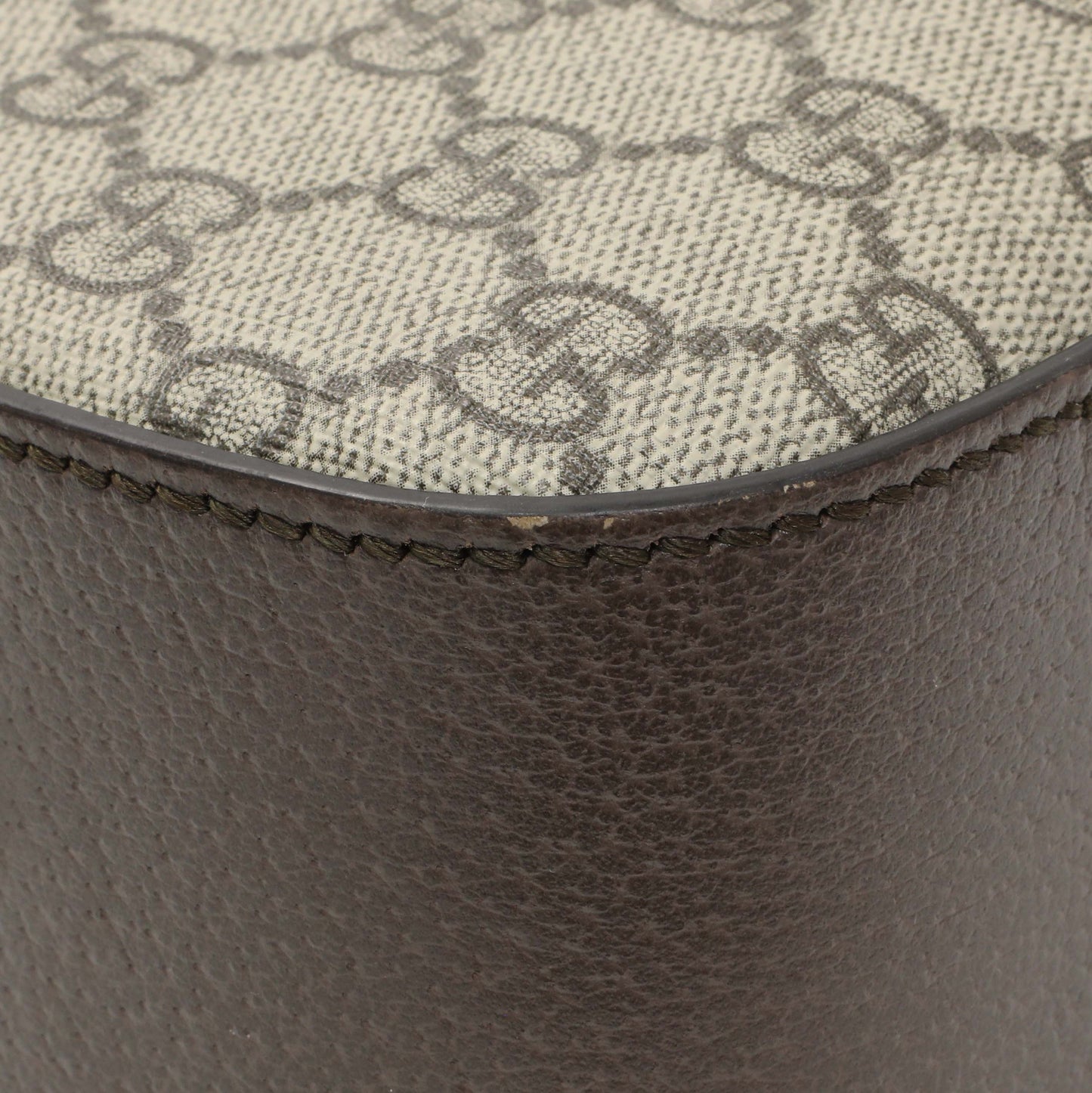 Exclusive Gucci GG Supreme Monogram Web Neo Vintage Shoulder Bag — Top View