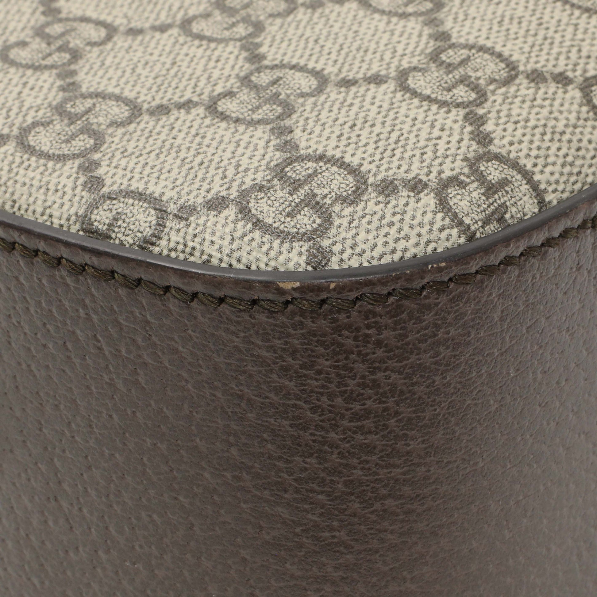 Exclusive Gucci GG Supreme Monogram Web Neo Vintage Shoulder Bag — Top View
