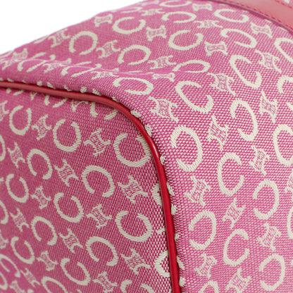 Exclusive Celine Pink Denim Macadam Boston Bag — Alternate View 7
