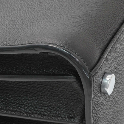 Exclusive Saint Laurent Black Grained Calfskin Nano Sac De Jour — Lifestyle View