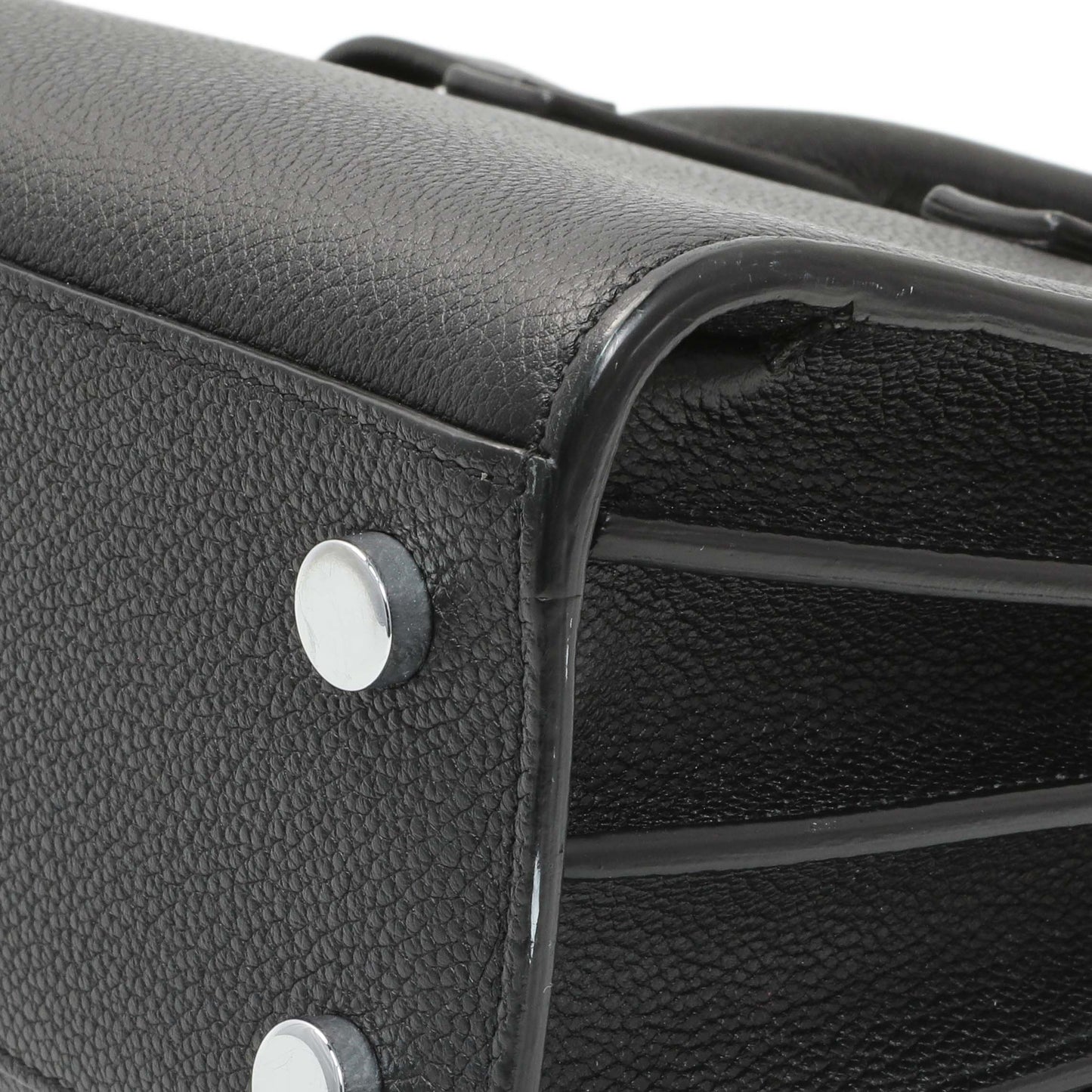 Exclusive Saint Laurent Black Grained Calfskin Nano Sac De Jour — Alternate View 7