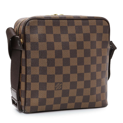 Exclusive Louis Vuitton Damier Ebene Olav PM — Side View