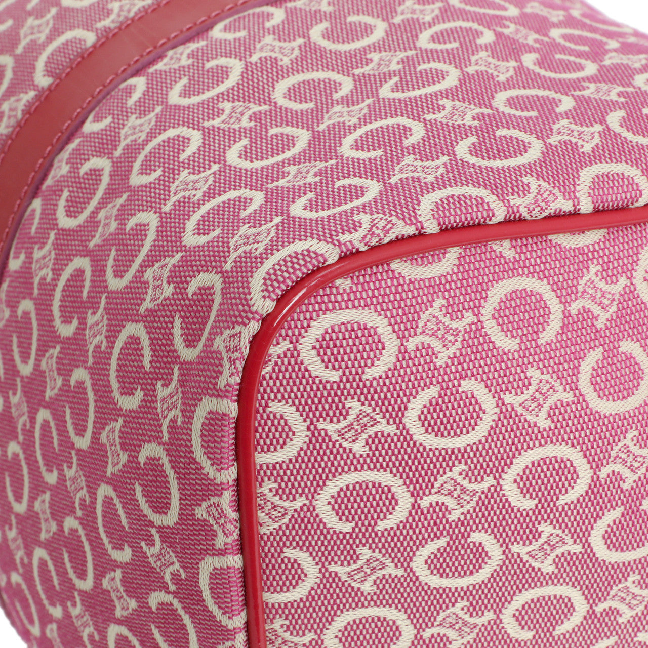 Exclusive Celine Pink Denim Macadam Boston Bag — Alternate View 10