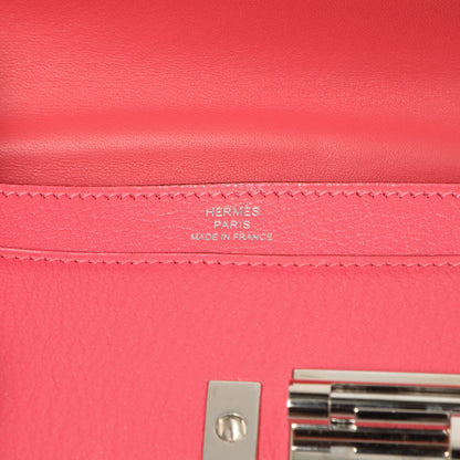 Exclusive Hermes Rose Azalee Chevre Mysore Mini Verrou Chaine — Alternate View 9