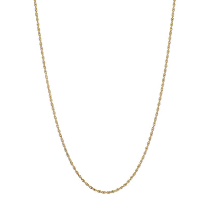 Exclusive 10K Yellow Gold Rope Chain — Front View