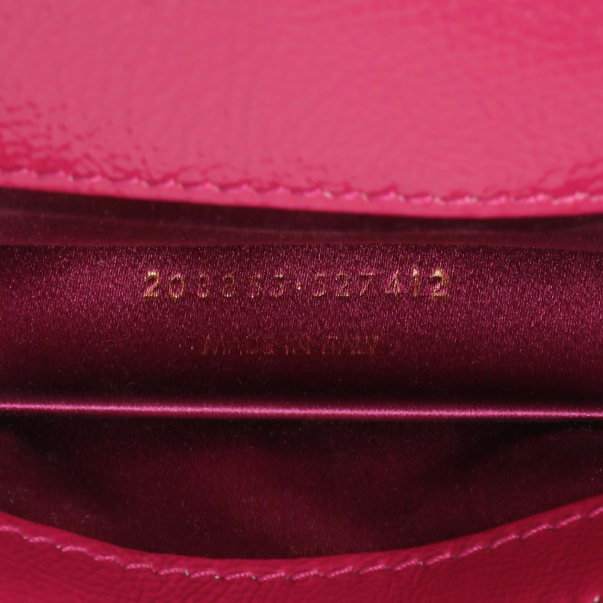 Exclusive Saint Laurent Fuchsia Textured Patent Monogram Large Belle De Jour Clutch — Lifestyle View