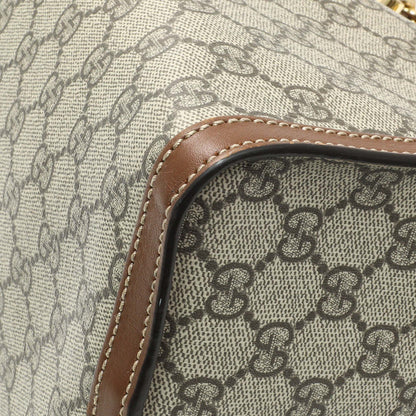 Exclusive Gucci GG Supreme Monogram Medium Padlock Tote — Detail View