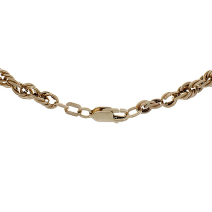 Exclusive 10K Yellow Gold Rope Chain — Side View