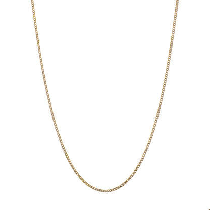 Exclusive 10K Yellow Gold Italian Curb Chain — Front View