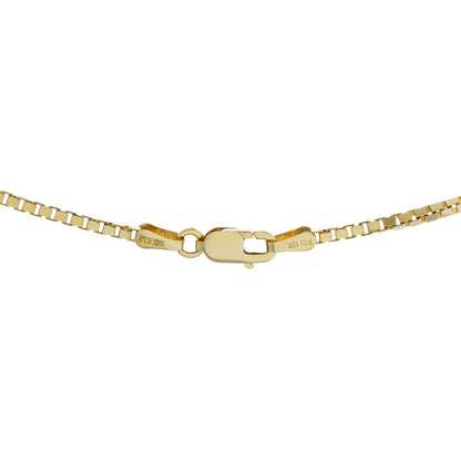 Exclusive 10k Yellow Gold Box Chain — Side View