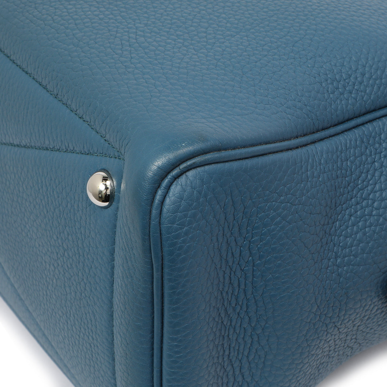 Exclusive Hermes Cobalt Clemence Victoria II 35 — Alternate View 7