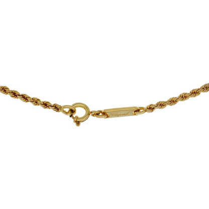 Exclusive Chopard 18K Yellow Gold Rope Necklace — Side View