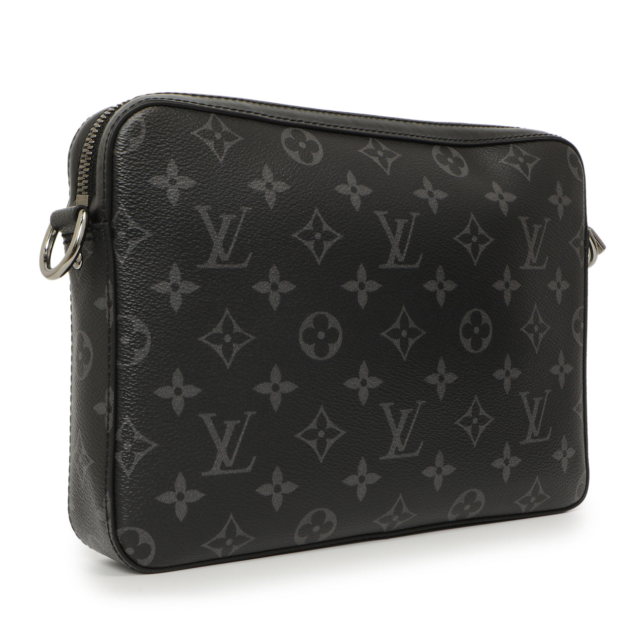 Exclusive Louis Vuitton Monogram Eclipse Reverse Trio Messenger — Back View