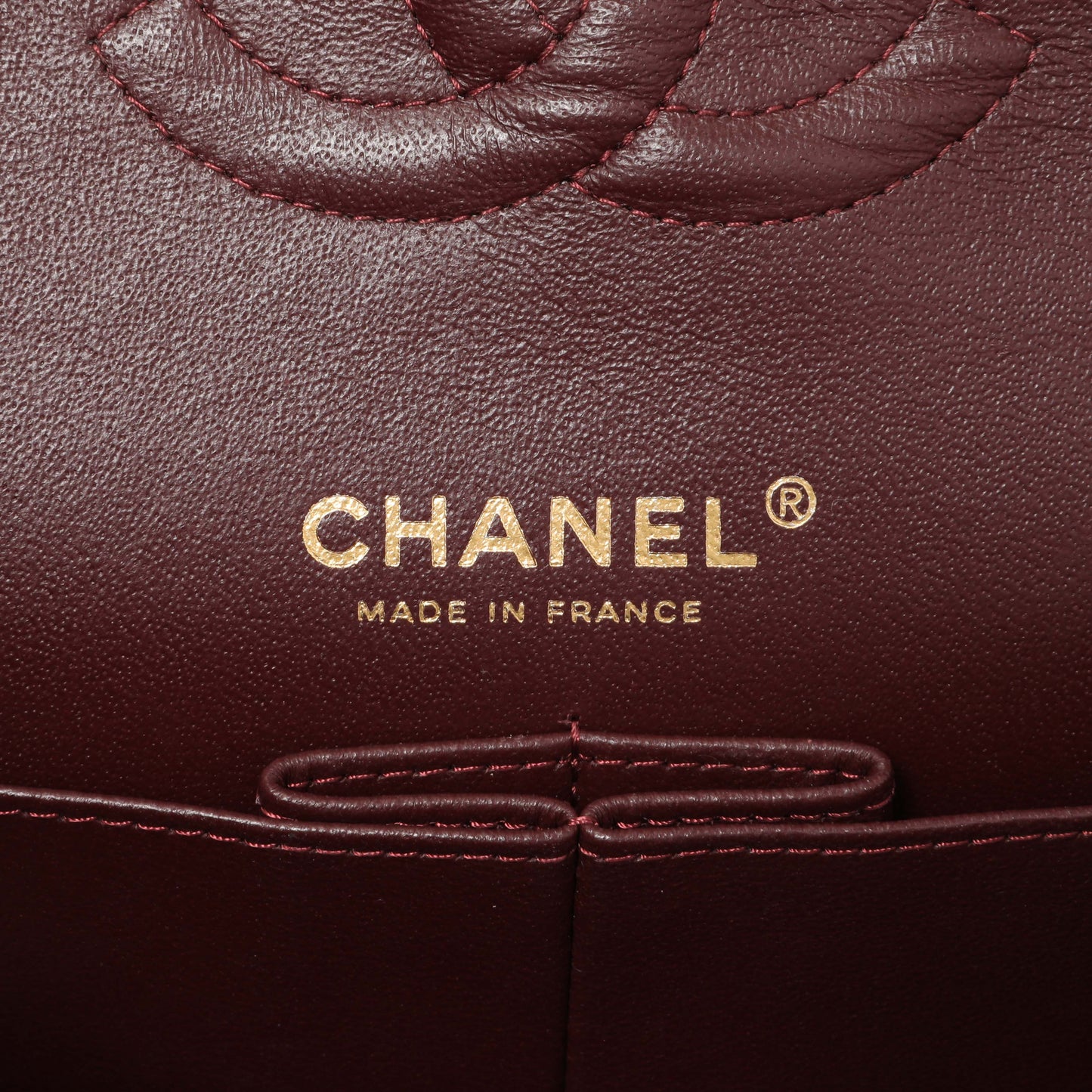 Exclusive Chanel Black Quilted Caviar Medium Classic Double Flap — Detail View