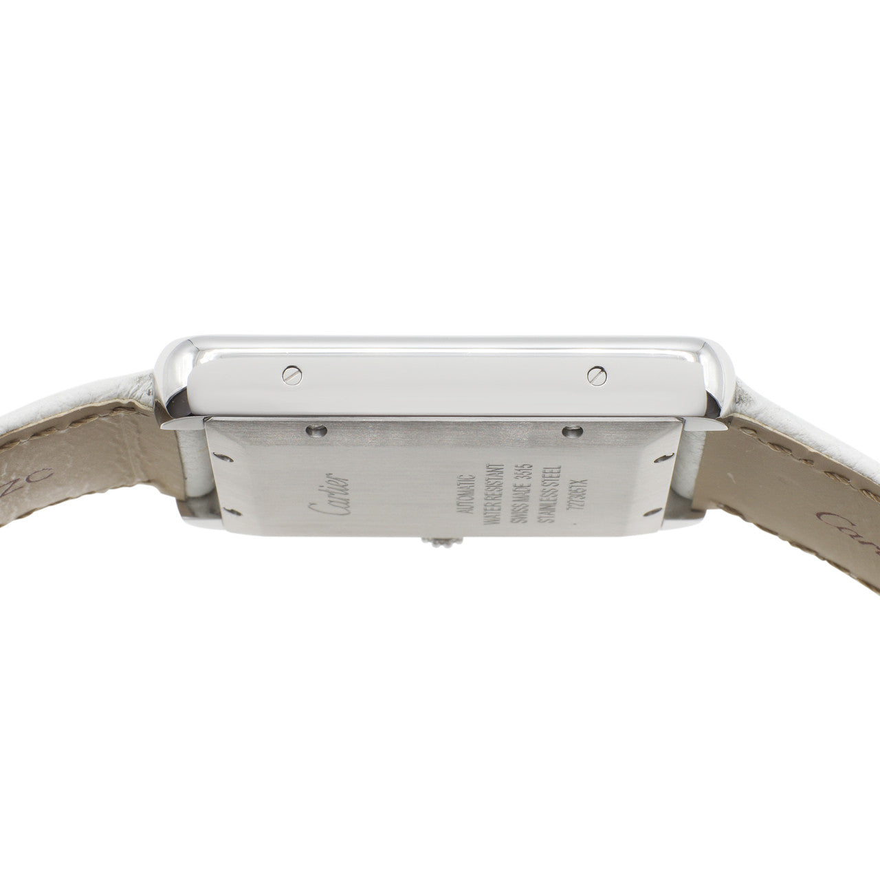 Exclusive Cartier Stainless Steel Tank Solo XL Automatic W5200027 — Back View
