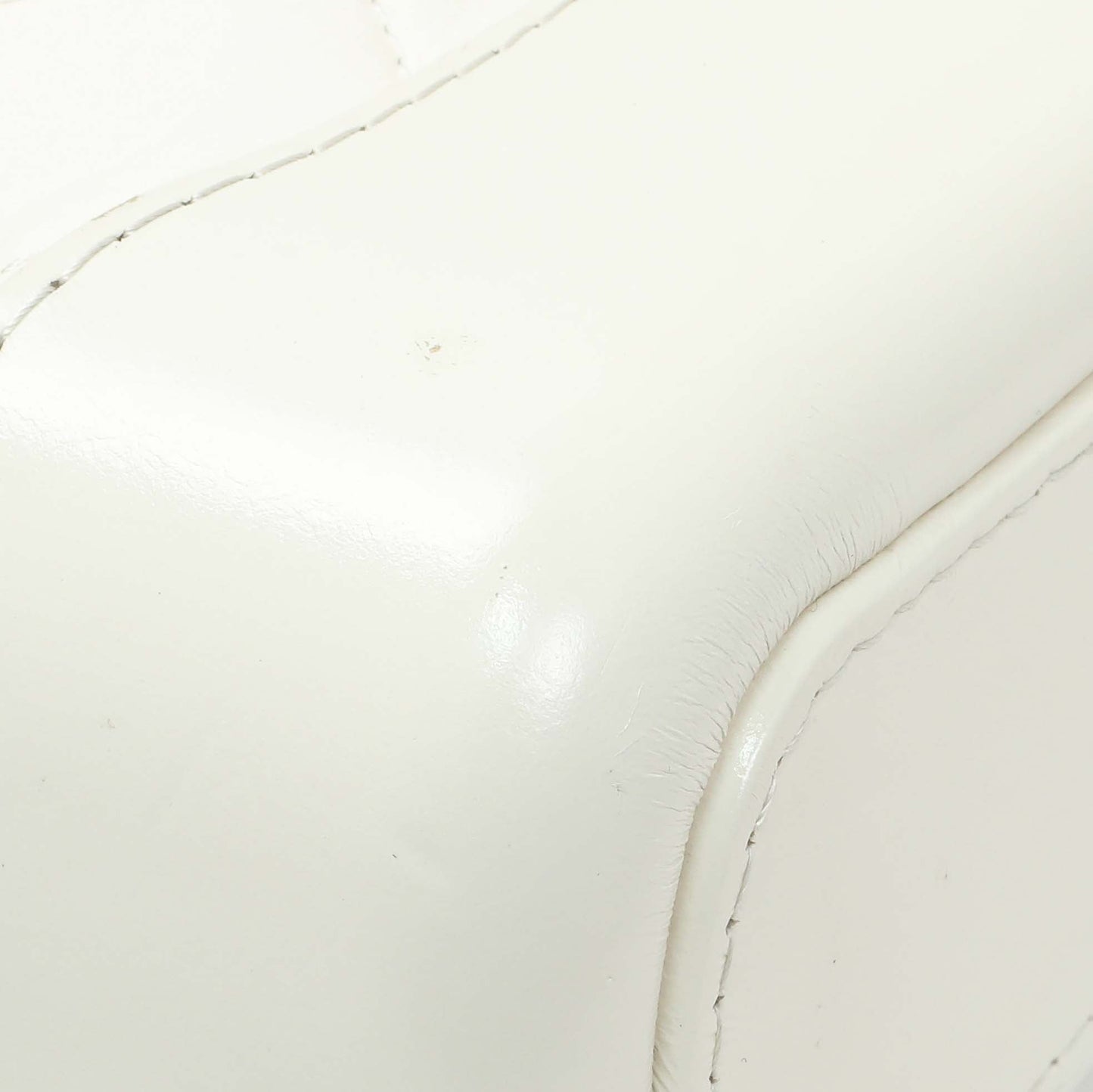 Exclusive Chanel White Aged Calfskin Quilted Small Gabrielle Hobo — Top View
