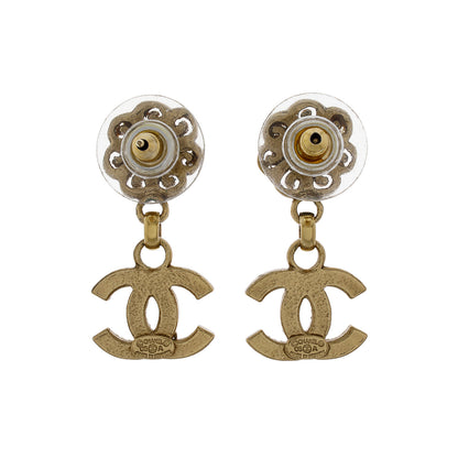 Exclusive Chanel CC Drop Earrings — Side View