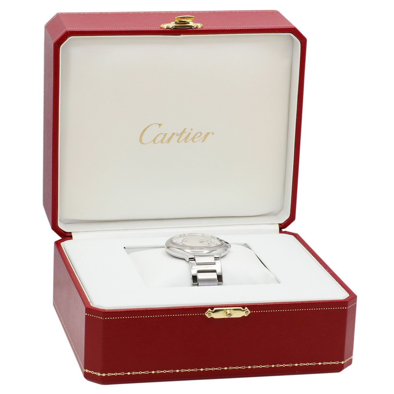 Exclusive Cartier Stainless Steel Ballon Bleu 36mm Quartz W69011Z4 — Lifestyle View