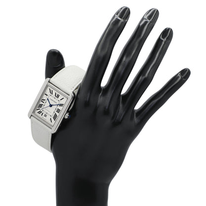 Exclusive Cartier Stainless Steel Tank Solo XL Automatic W5200027 — Detail View