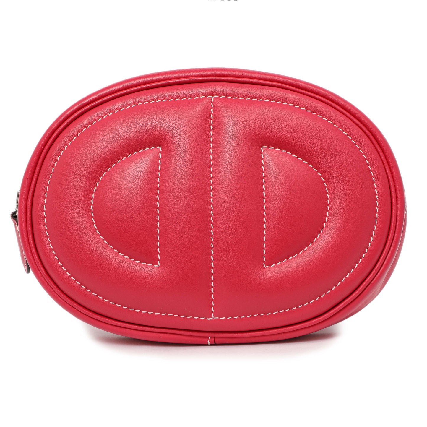 Exclusive Hermes Framboise/Sesame Swift In-The-Loop Belt Bag — Front View