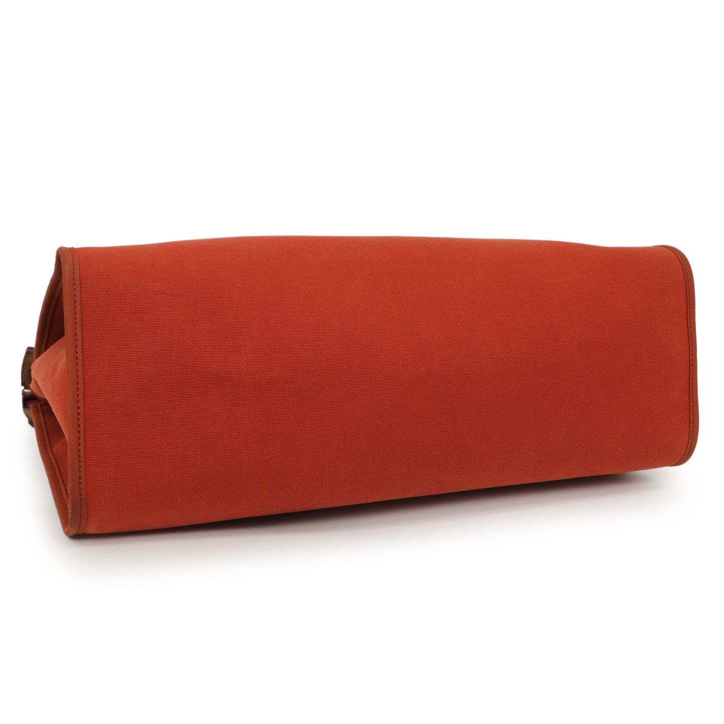Exclusive Hermes Rouge Venetian Toile Vache Hunter Herbag Zip 39 — Back View