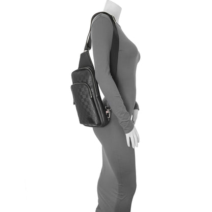 Exclusive Louis Vuitton Damier Onyx Avenue Sling Bag NM — Lifestyle View