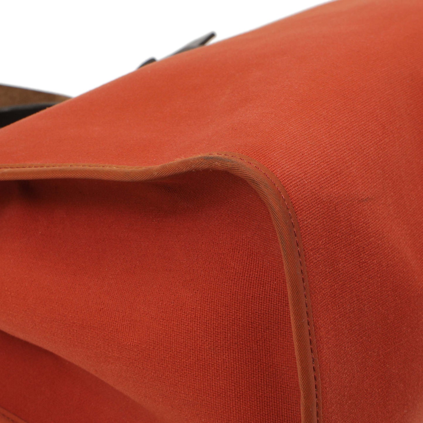 Exclusive Hermes Rouge Venetian Toile Vache Hunter Herbag Zip 39 — Top View