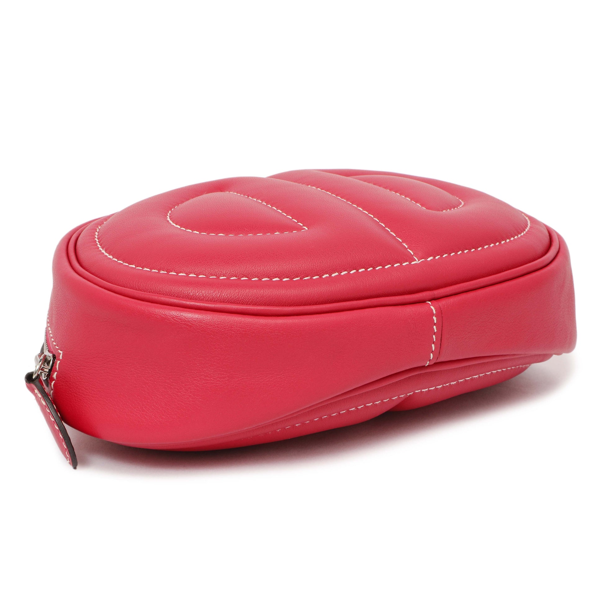 Exclusive Hermes Framboise/Sesame Swift In-The-Loop Belt Bag — Back View
