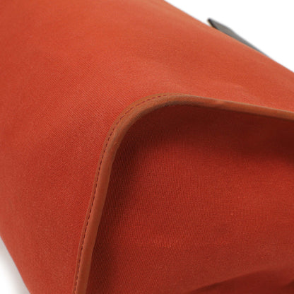 Exclusive Hermes Rouge Venetian Toile Vache Hunter Herbag Zip 39 — Detail View