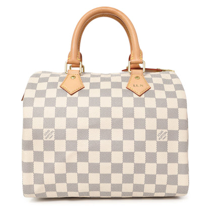 Exclusive Louis Vuitton Damier Azur Speedy 25 — Front View