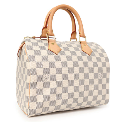 Exclusive Louis Vuitton Damier Azur Speedy 25 — Side View