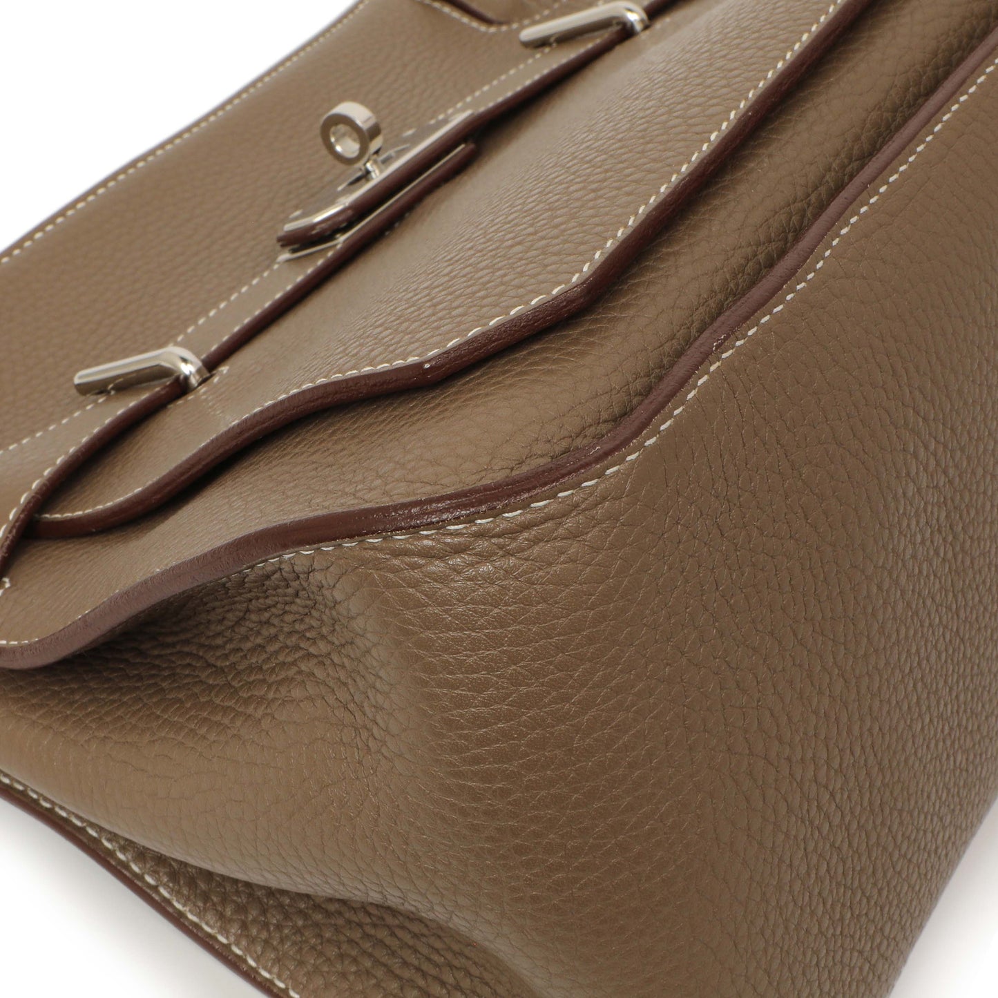 Exclusive Hermes Etoupe Taurillon Clemence Jypsiere 31 — Top View