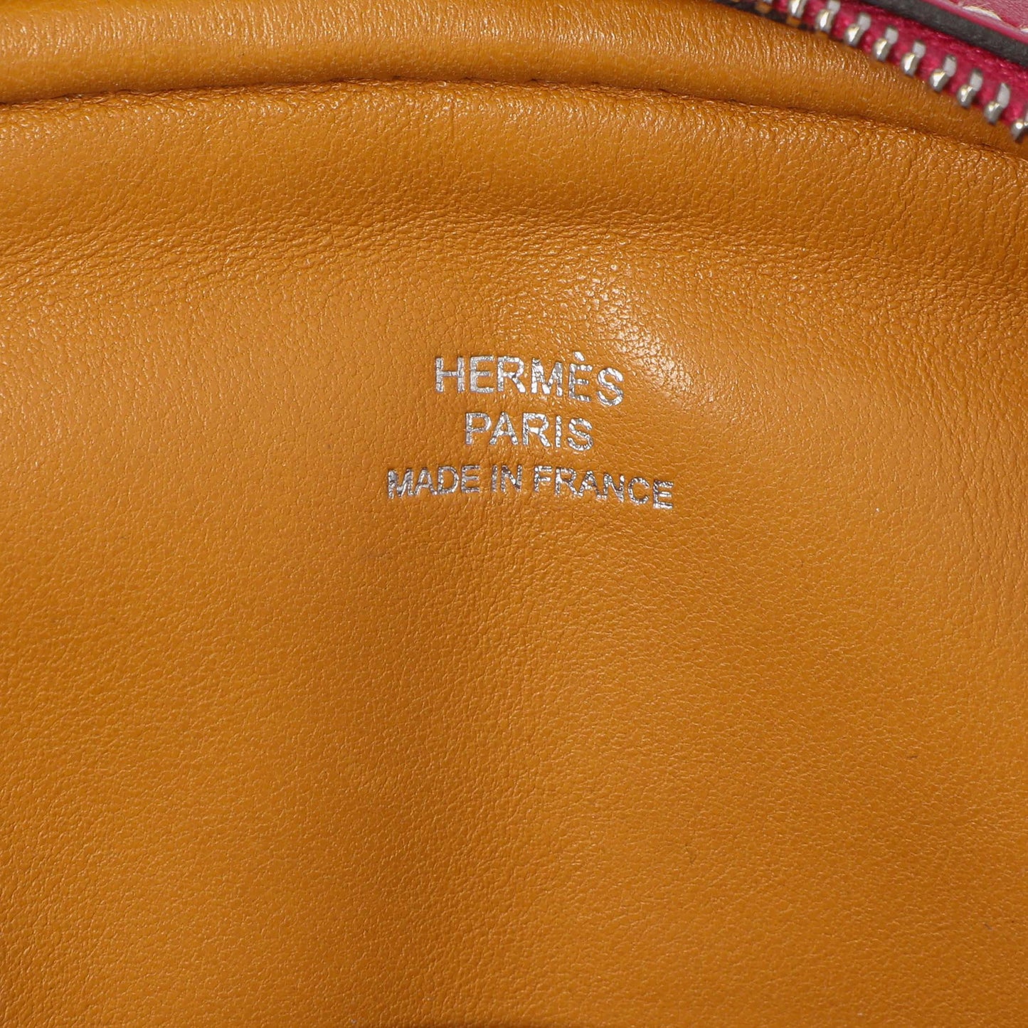 Exclusive Hermes Framboise/Sesame Swift In-The-Loop Belt Bag — Detail View