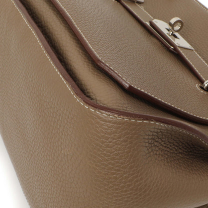 Exclusive Hermes Etoupe Taurillon Clemence Jypsiere 31 — Detail View