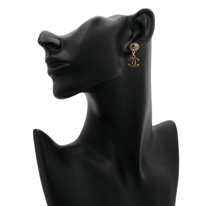 Exclusive Chanel CC Drop Earrings — Back View