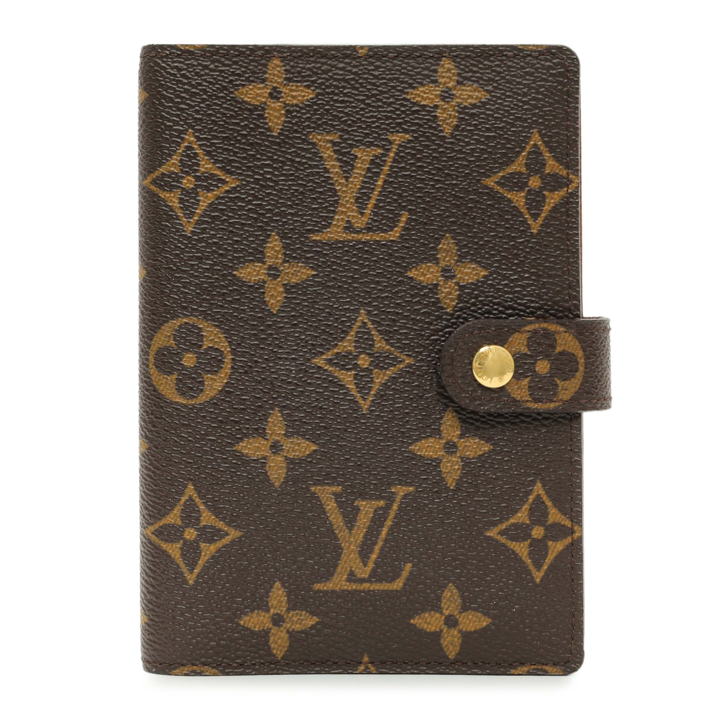 Exclusive Louis Vuitton Monogram Small Ring Agenda Cover — Front View