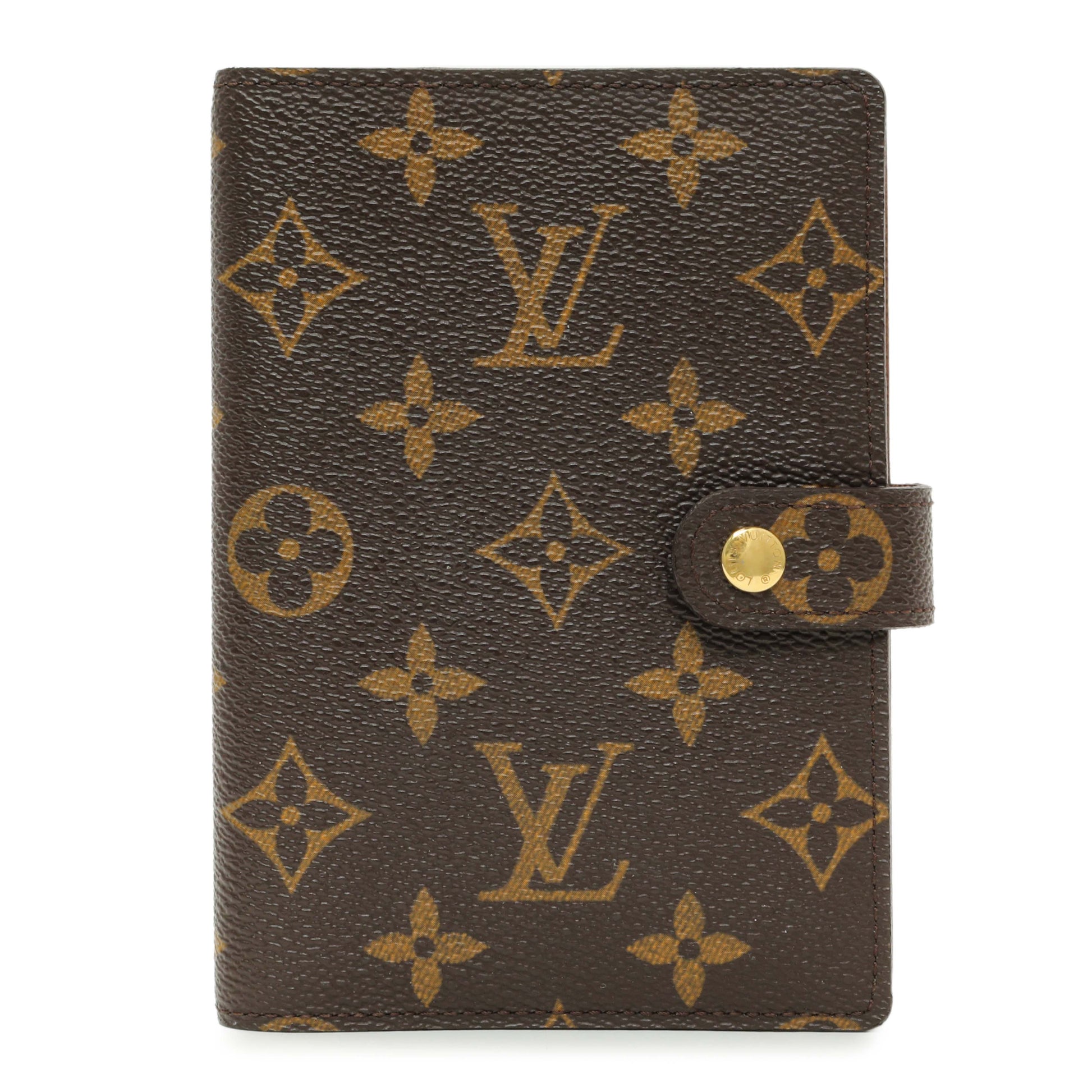 Exclusive Louis Vuitton Monogram Small Ring Agenda Cover — Front View