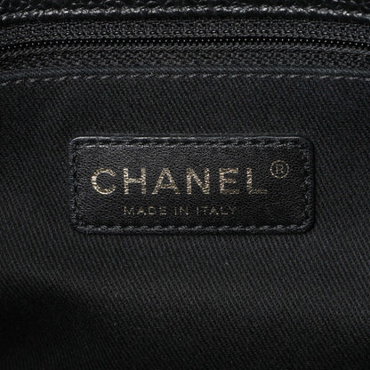 Exclusive Chanel Black Caviar Quilted Timeless CC Soft Tote — Alternate View 9