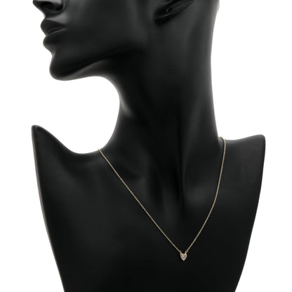 Exclusive Tiffany & Co. 18K Yellow Gold Diamonds by the Yard Heart Necklace — Detail View