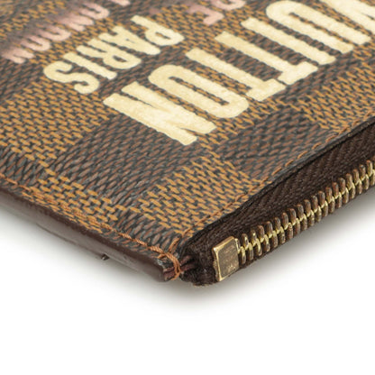 Exclusive Louis Vuitton Damier Ebene Scribe Affiche Key Pouch — Alternate View 8