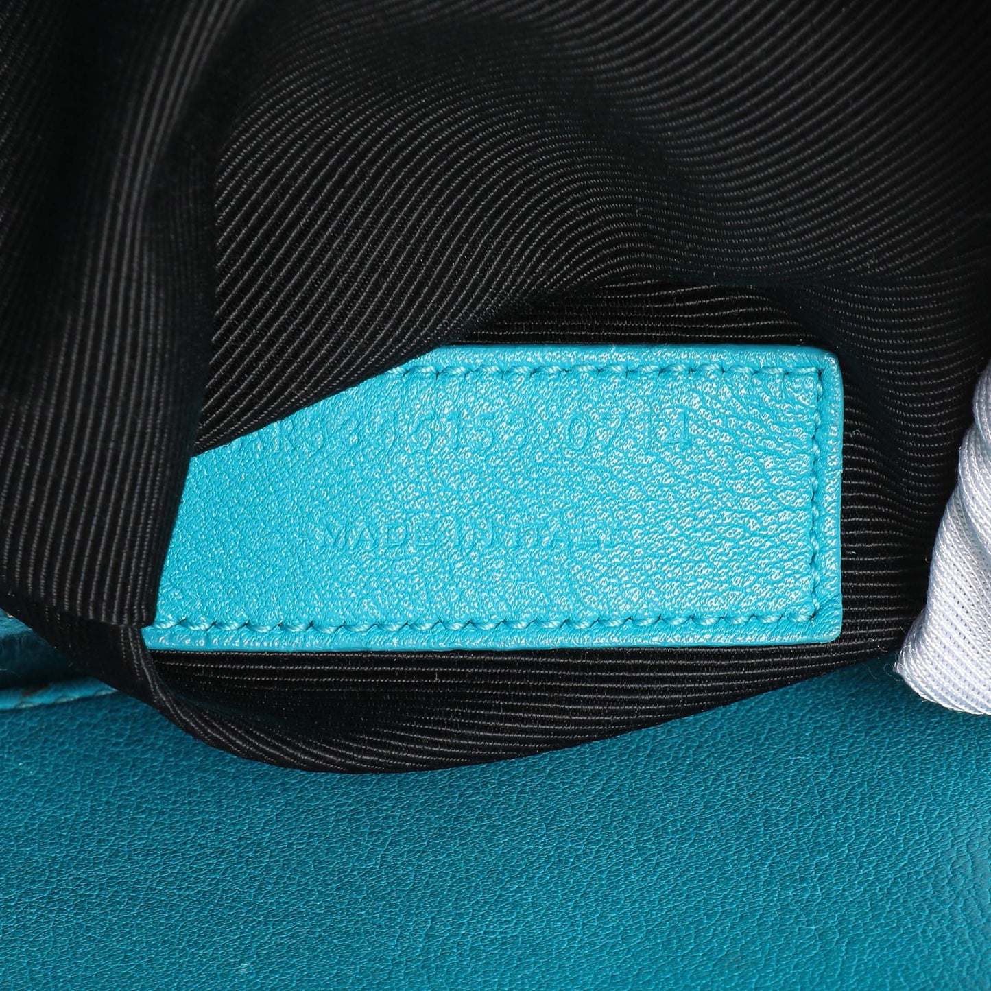 Exclusive Saint Laurent Blue Calfskin Small Sac De Jour — Alternate View 10