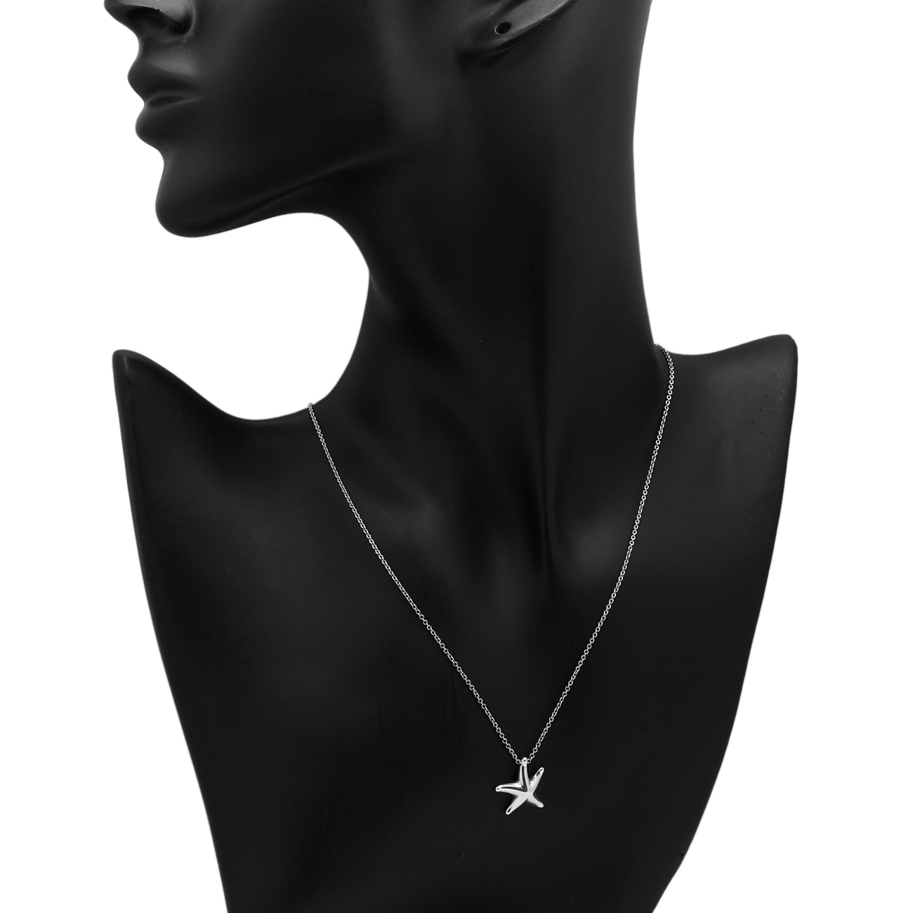 Exclusive Tiffany & Co. Sterling Silver Elsa Peretti Starfish Pendant — Detail View