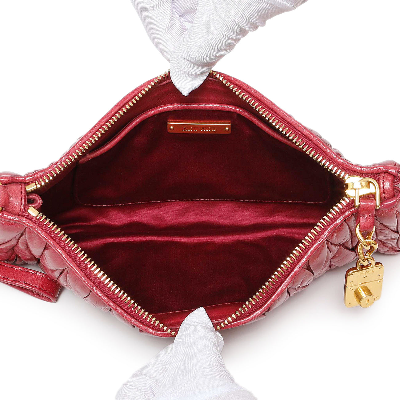 Exclusive Miu Miu Matelasse Wristlet Pouch — Alternate View 8